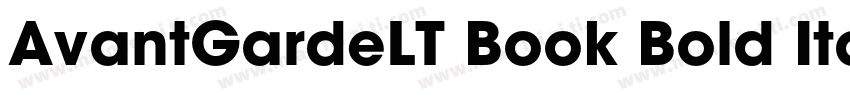 AvantGardeLT Book Bold Italic字体转换